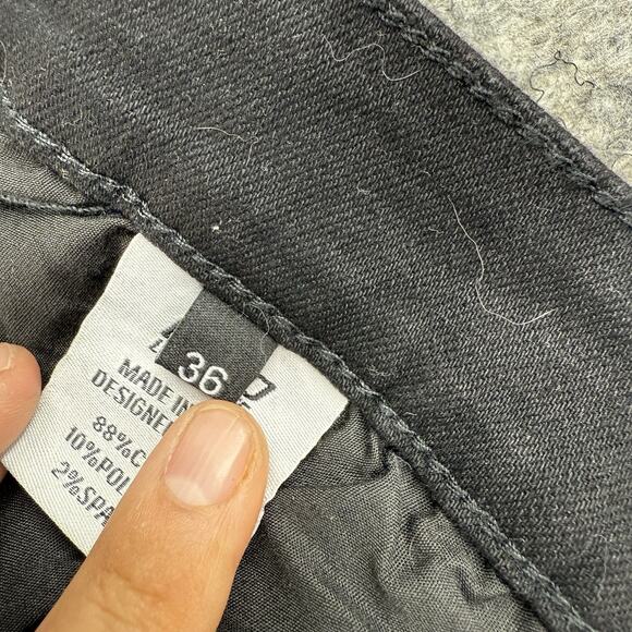 GFTD Los Angeles‎ Jeans Mens 36x33 Black White Death To All Skull Distressed - Picture 8 of 13